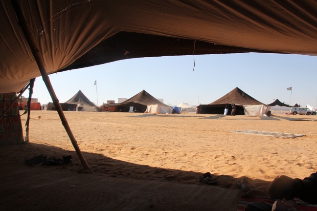 Image from inside the Dakhla refugee camp.
